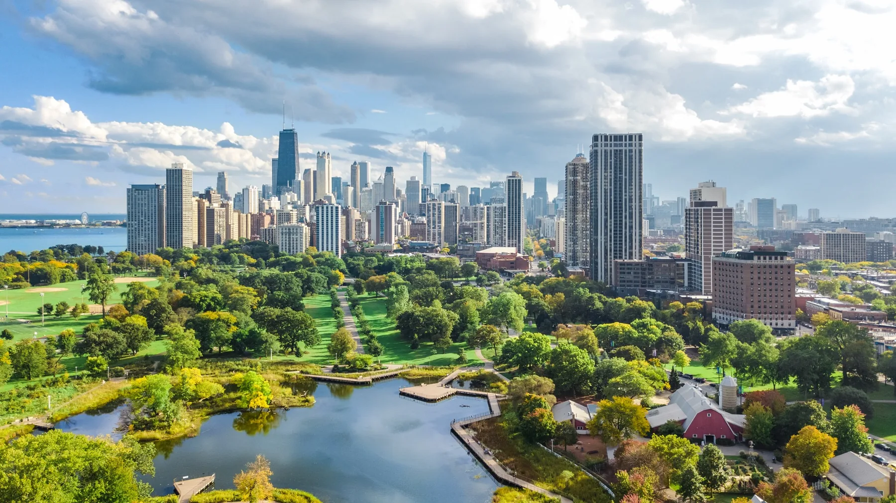 Chicago skyline and lakefront